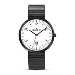 Zegarek "4460684" w kolorze czarno-białym. Białe, analogowe zegarki męskie Dugena & Nautec No Limit, ze stali. W wyprzedaży za 359,95 zł.
