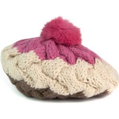 Beret damski Alicja w krainie czarów beżowo różowy. Różowe berety damskie marki Art of Polo. Za 40,85 zł.