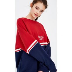 Bluzy damskie: Bluza z dwukolorowymi elementami
