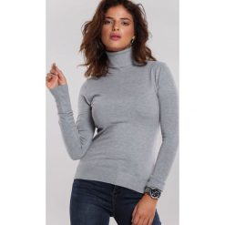 Szary Golf Arncliffe. Szare swetry damskie Renee, na zimę, xl, bez wzorów, prążkowane, bez rękawów, długie, bez kaptura. Za 69,99 zł.