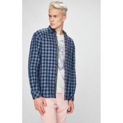 Tom Tailor Denim - Koszula. Pomarańczowe koszule męskie marki TOM TAILOR DENIM, s, w kratkę, z bawełny, klasyczne, z klasycznym kołnierzykiem, z długim rękawem. W wyprzedaży za 89,90 zł.
