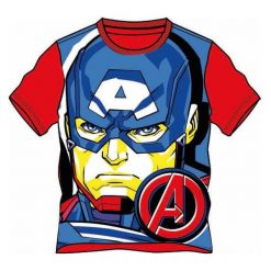 Disney By Arnetta Koszulka Chłopięca Avengers 98 Wielokolorowy. Czerwone t-shirty chłopięce Disney By Arnetta, z motywem z bajki, bez rękawów. Za 35,00 zł.