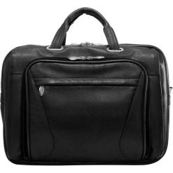 Torba na komputer osobisty Skóra Naturalna Irving Park 15,6" Czarna. Czarne torby męskie skórzane Mcklein, w paski, ze skóry, eleganckie, na ramię, duże. Za 979,00 zł.