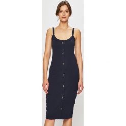 Vero Moda - Sukienka. Czarne sukienki damskie Vero Moda, na co dzień, s, bez wzorów, z elastanu, casualowe, bez kołnierzyka, bez rękawów, mini, proste. W wyprzedaży za 59,90 zł.