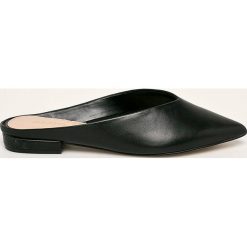 Aldo - Klapki skórzane Nirasa. Czarne klapki damskie ALDO, bez wzorów, ze skóry, bez obcasa, na obcasie. W wyprzedaży za 159,90 zł.
