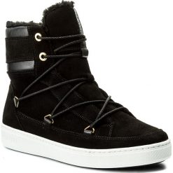 Śniegowce MOON BOOT - Mercury Hight Paris 14100700 Black. Czarne glany męskie Moon Boot, z materiału. W wyprzedaży za 529,00 zł.