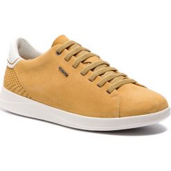 Sneakersy GEOX - U Kennet B U926FB 00022 C2021 Curry. Żółte sneakersy męskie Geox, na co dzień, bez wzorów, ze skóry, bez zapięcia. W wyprzedaży za 299,00 zł.