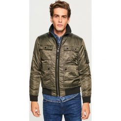 Kurtka bomber - Khaki. Brązowe kurtki męskie bomber Reserved, l. Za 239,99 zł.
