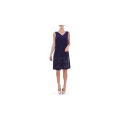 Sukienki krótkie Moschino A04386134. Niebieskie sukienki damskie MOSCHINO, bez wzorów, bez kołnierzyka, z krótkim rękawem, krótkie, mini. Za 1338,55 zł.
