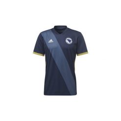 T-shirty z krótkim rękawem adidas Koszulka podstawowa reprezentacji Bośni i Hercegowiny. Niebieskie koszulki męskie Adidas, s, bez wzorów, bez kołnierzyka, krótkie. Za 399,00 zł.