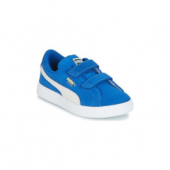 Buty Dziecko Puma SUEDE 2 STRAPS PS. Niebieskie trampki dziewczęce Puma, bez wzorów, bez zapięcia. Za 220,20 zł.