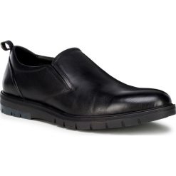 Buty męskie. Czarne półbuty męskie Wittchen, bez wzorów, ze skóry, bez zapięcia. Za 459,90 zł.
