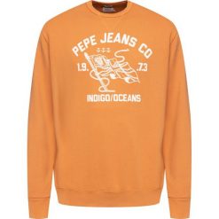 Bluza Pepe Jeans Simon PM581637. Pomarańczowe bluzy męskie Pepe Jeans, m, bez wzorów, z bawełny, bez kołnierzyka, bez rękawów, bez kaptura. W wyprzedaży za 169,00 zł.