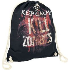 Keep Calm And Kill Zombies Torba treningowa czarny. Czarne torebki klasyczne damskie Keep Calm And Kill Zombies, z napisami. Za 42,90 zł.