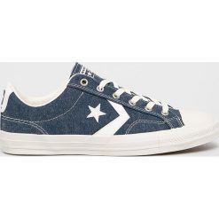 Converse - Tenisówki. Niebieskie trampki męskie Converse, bez wzorów, z gumy, na sznurówki. W wyprzedaży za 199,90 zł.