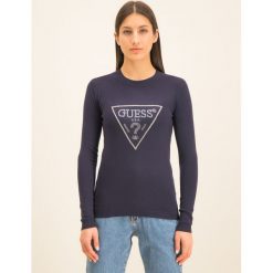 Sweter Guess Naomi W01R92 Z2760. Różowe swetry damskie Guess, m, z aplikacjami, z elastanu, klasyczne, bez rękawów, bez kaptura. W wyprzedaży za 229,00 zł.