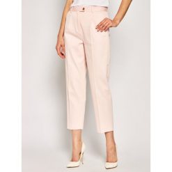 Spodnie materiałowe TOMMY HILFIGER Tapered Ankle WW0WW27278. Zielone spodnie damskie TOMMY HILFIGER, bez wzorów, z tkaniny. W wyprzedaży za 409,00 zł.