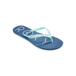 Japonki SEA damskie. Różowe buty sportowe damskie Roxy, bez wzorów, z gumy, bez kołnierzyka. Za 39,99 zł.
