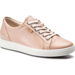 Półbuty ECCO - Soft 7 Ladies 43000302118 Rose Dust. Różowe półbuty damskie ecco, ze skóry. W wyprzedaży za 399,00 zł.