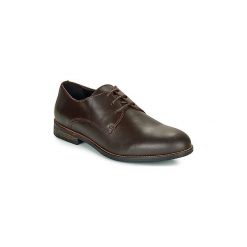 Derby So Size TURBON. Pomarańczowe półbuty męskie So Size, bez wzorów, bez zapięcia. Za 419,00 zł.