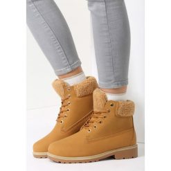 Camelowe Traperki Both Sides. Brązowe buty zimowe damskie vices. Za 49,99 zł.