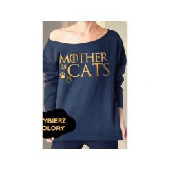 S-xxl wybierz kolory mother of cats bluza z. Niebieskie bluzy damskie marki One mug a day, s, bez wzorów, bez rękawów, bez kaptura. Za 145,00 zł.