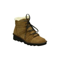 Śniegowce Relaxshoe 377-019. Pomarańczowe kozaki damskie Relaxshoe, bez obcasa, bez zapięcia. Za 329,67 zł.