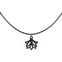 The Rogue + The Wolf Lotus Blossoms Choker Naszyjnik czarny. Czarne naszyjniki damskie marki The Rogue + The Wolf. Za 49,90 zł.
