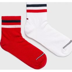 Tommy Hilfiger - Skarpety (2-pack). Czerwone skarpetki męskie marki TOMMY HILFIGER, z bawełny. Za 45,90 zł.