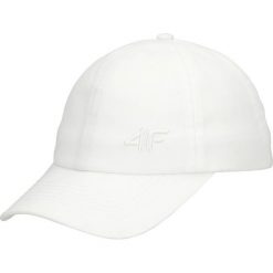 Czapka z daszkiem damska CAD207 - biały. Białe czapki damskie 4f, w paski. Za 49,99 zł.