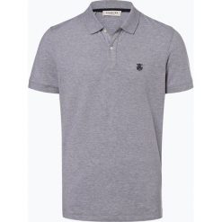 Selected - Męska koszulka polo – Slharo, szary. Szare koszulki męskie Selected, s, z haftami, eleganckie, bez rękawów. Za 99,95 zł.