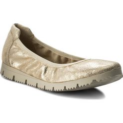 Baleriny LASOCKI F161. Szare baleriny damskie Lasocki, bez wzorów, ze skóry, bez obcasa. W wyprzedaży za 74,98 zł.