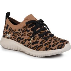 Sneakersy SKECHERS - Ultra Flex-Safari Tour 13128/LPD Leopard. Pomarańczowe półbuty damskie Skechers, z tworzywa sztucznego. Za 299,00 zł.
