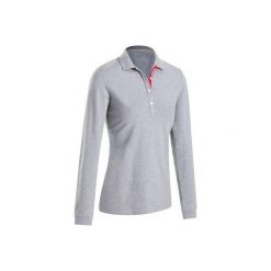 T-shirty damskie: Koszulka polo 500 malina dłręk