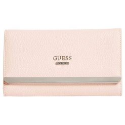 Guess Damski Portfel Factor Y Damski Largo Slim Wall Et Blush. Różowe portfele damskie marki Guess, z aplikacjami. Za 0,00 zł.