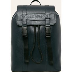 Emporio Armani - Plecak. Niebieskie plecaki męskie Emporio Armani, bez wzorów, z poliesteru. W wyprzedaży za 799,90 zł.