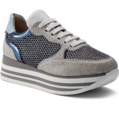 Sneakersy EVA MINGE - EM-11-05-000042 129. Szare półbuty damskie Eva Minge, ze skóry. W wyprzedaży za 239,00 zł.