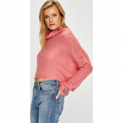 Pinko - Sweter. Różowe golfy damskie Pinko, m, z dzianiny. Za 1299,00 zł.