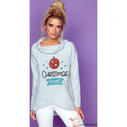 Bluza K239. Niebieskie bluzy dziewczęce rozpinane Pakamera, z nadrukiem, z bawełny. Za 150,00 zł.