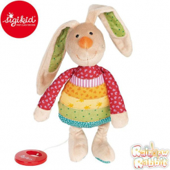SIGIKID Przytulanka z pozytywką Królik Rainbow. Szare przytulanki i maskotki SIGIKID. Za 143,99 zł.