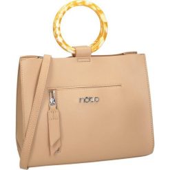 Nobo® klasyczna torebka damska skóra eko. Szare torebki klasyczne damskie Nobo, w paski, ze skóry ekologicznej, klasyczne, na ramię, bez dodatków. Za 207,90 zł.