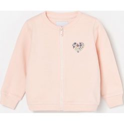 Rozpinana bluza bawełniana - Pomarańczowy. Pomarańczowe bluzy damskie Reserved, bez wzorów, z bawełny, bez rękawów, bez kaptura. Za 55,99 zł.