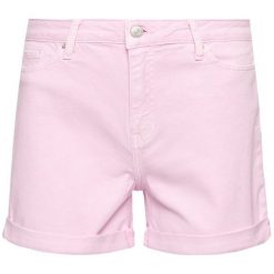 Szorty jeansowe TOMMY HILFIGER Rome Hw Short Hana WW0WW27415. Niebieskie szorty damskie TOMMY HILFIGER, bez wzorów, z elastanu. Za 429,00 zł.