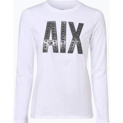 Armani Exchange - Damska koszulka z długim rękawem, czarny. Czarne t-shirty damskie marki Armani Exchange, m, z nadrukiem, z długim rękawem. Za 139,95 zł.