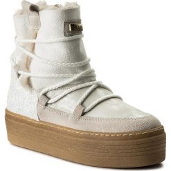Botki GUESS - Claudia FLCLD4 ELE10 WHITE. Białe buty zimowe damskie marki Guess, z gumy. W wyprzedaży za 329,00 zł.