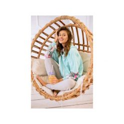 Ponczo Choka Mint&Cactus. Niebieskie bluzy damskie Zookiwear, z aplikacjami, z elastanu. Za 249,00 zł.