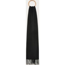 Answear Lab - Szal. Czarne szaliki damskie Answear Lab, bez wzorów, z wiskozy. Za 69,90 zł.
