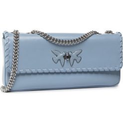 Torebka PINKO - Baguette Classic Twist Cl. PE 20 PLTT 1P21MH Y5GB Light Blue E81. Niebieskie torebki klasyczne damskie Pinko, bez wzorów, ze skóry, wizytowe, bez dodatków. Za 1339,00 zł.