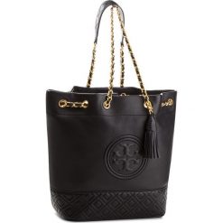 Torebka TORY BURCH - Fleming Bucket Bag 48895 Black 001. Czarne listonoszki damskie Tory Burch, ze skóry. W wyprzedaży za 1469,00 zł.