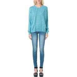 Kardigany damskie: Sweter ażurowy z przodu